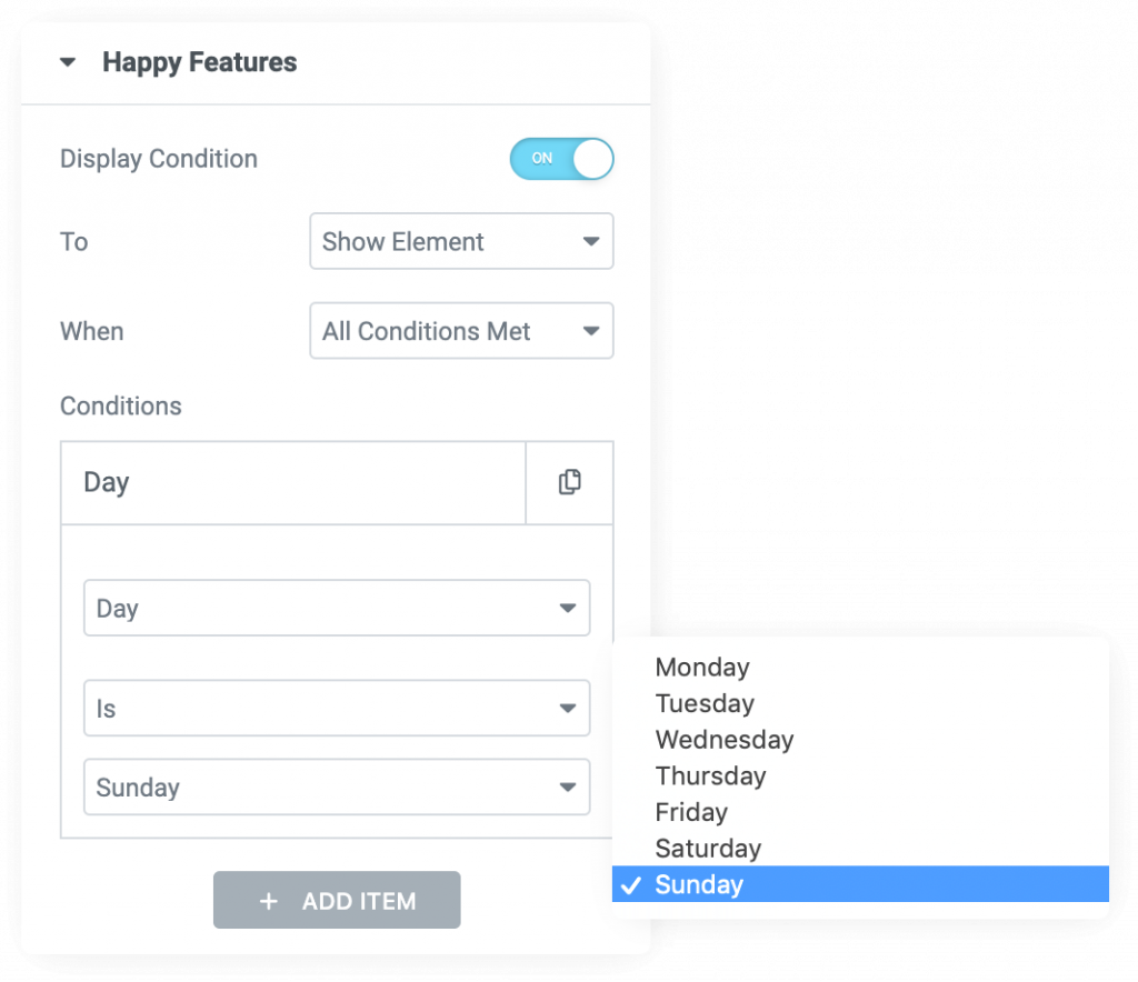 Display Condition – HappyAddons